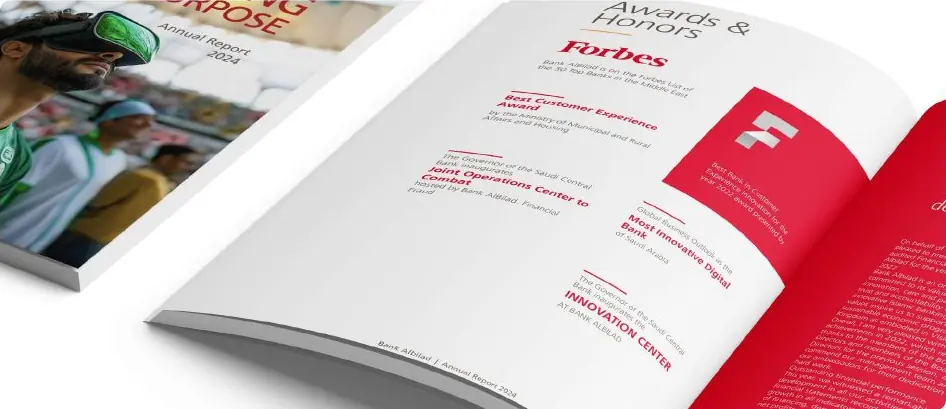 Bank Albilad awards and honors spread